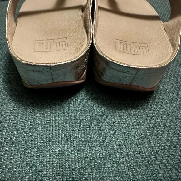 Silver FitFlop Sandals Size 10 - Picture 5 of 6